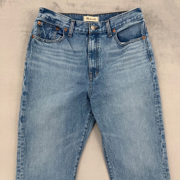 Madewell 90s Straight Jeans Light Wash High Rise Denim Pants Women's Size 29 - Picture 8 of 16